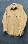 R good Men s Vintage 90s Tan Western Pearl Snap Shirt Sz 16 5x35