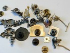 Lapel Hat Pin Brooch Lot Junk Drawer Vintage Assorted Pinback Badge Some Signed