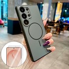 Rugged Magnetic Case For Samsung Galaxy S26 Ultra S25 S24 S23   Tempered Glass