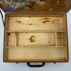 Vintage Anco Bilt Dovetail Joint Painter s Case Box Mcm W  Wooden Palette