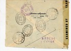 Ww2 Era Lima Peru Postal Cover 2 West 42nd St New York Ny Air Mail Broadway 1944