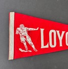 Vintage 1940s Loyola University Full Size Football Pennant
