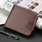 Men s Bifold Wallet Leather With Hasp Coin Pocket Purse Id Credit Card Holder Us