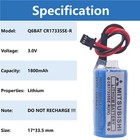 20 Pack Cr17335se-r Q6bat Plc 3v Battery For Mitsubishi Q25prhcpu Q170hbatc