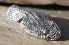Lead Free Pewter Rattle Snake Figurine Snake Head Paper Weight Hastings Pewter