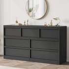 54  Large Wooden Dresser  7 Drawer Dresser  Chests Of Drawers For Bedroom closet