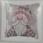 Santa Claus Pillow Latch Hook Kit  17  X 17 