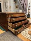 Antique Cherry Spool Cabinet 5 Drawer 24w X16h X 16d Willimantic  Orig  Knobs 