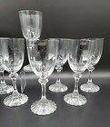 Riedel Rdl8 Set 7 Crystal Optic Wine Glasses Fluted Stem Solid Base Exc Vnice