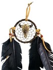 Handmade 3  Dreamcatcher With Buffalo Skull  Resin Figurine  Southwest Art   New