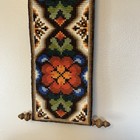 Vtg 80   s Bell Pull Wall Hanging Norwegian Scandinavian Klokkestreng Folk Art 28   