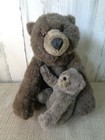 Plush Teddy Bear Stuffed Animals Brown Mother   Baby Kids America Co Cabin Deco