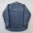 Vintage 90s Corduroy Shirt Jacket Mens Medium M Blue Quilted Lined Workwear