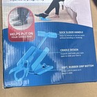 Sock Slider Sock Slider Dressing Socks stockings Aid Blue Portable Plastic