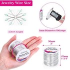 Tarnish Resistant Silver Copper Craft Wire For Jewelry Making Supplies - 18 Gaug
