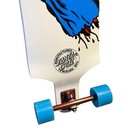 Santa Cruz Screaming Hand 40    Drop Down Longboard Complete White Cruiser