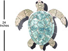 Turtle - Light Green Sea Turtle Pool Mosaic Tile  Large 1 Pc 24 Inches 