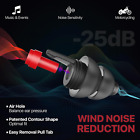 Motorcycle Ear Plugs 2 Pairs  Wind Noise Reduction   Premium Hearing Protection 