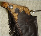 Handmade Western Leather Chaps  Leather Chinks For Horse Riding  Western Pants