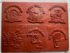 New Stampin  Up Set 6 Gift Tags Rubber Stamps Unmounted Happy Birthday To from