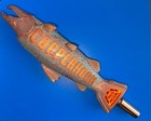 Vintage Copperhook Red Hook Copper Beer  Tap Handle Pull Knob Salmon Fish