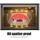 New Magnetic Microwave Anti Splatter Cover Plate Guard Lid With Steam Vent      
