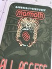 Mammoth Commemorative 2024 Tour  All Access  Backstage Pass  And Lanyard