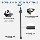 2pcs Extended Reach Dual Head Air Chuck Set 13in Lock On Tire Inflator Car Truck