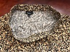 Aakas Leopard Animal Print Mini Skirt L Rayon High Rise Elastic Waist Pull-on