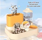 Automatic Feeder Dog Cat Food Bowl With Water Fountain Large Capacity Pet Food S