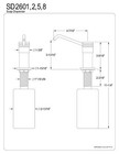 Kingston Brass Sd2602 Milano Soap Dispenser  Polished Brass 12 25 X 5 X 3 25