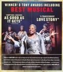 Hadestown The Musical Ad Flyer New York City Broadway Lillas White