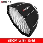 Triopo K2 65cm Foldable Octagon Softbox Bowens Mount For Led Video Light Upgrade