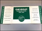 1934 Chevrolet Standard Six Original Vintage Car Sales Brochure Catalog