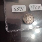 1902 5 Cent Canada Silver Coin - Lots Of Patina    