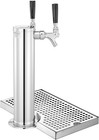 Kegerator Tower Kit  Dual Taps Beer Conversion Kit  Stainless Steel Keg Beer Tow