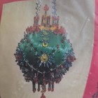 Silk Rainbow  toyland  Sequin Beaded Jeweled Christmas Xmas Ornament Kit