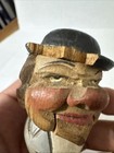 Vintage  Mechanical Bottle Stopper - Hand Carved