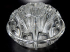 Vintage Clear Glass Nineteen Hole Footed   Domed Round Flower Frog