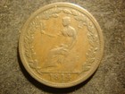 1814 Xf Canada Wellington Colonial Token 1 2 Penny Nice Coin
