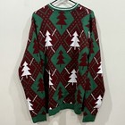 Blizzard Bay Mens Ugly Christmas Sweater Xl Rodeo Cowboy Santa Bull Riding New