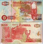 Zambia 50 Kwacha X 100 Pieces  2009  P-37  Unc-full Currency Bundle