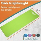 Maximo Yoga Fitness Mat Extra Thick Multipurpose Workout  meas  72 X 24  Green