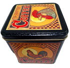 Vintage Rooster Brand Coffee Advertising Rooster Barn House Tin
