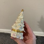 Vtg Lenox Treasures Gold Club Christmas Tree Treasure Trinket Box W  Charm