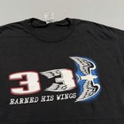 Dale Earnhardt Shirt Mens Xl Black Nascar Racing 3 Earned His Wings Delta Tee