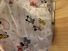 Vtg Disney Baby Minnie Mickey Mouse Fabric Pluto White Red Blue Diaper Stacker 