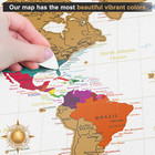 Premium Scratch Off World Map Poster - Deluxe Scratch Off Map Of The World With 