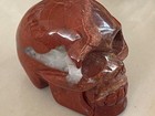 3  Natural Red Stone Carved Crystal Skull Realistic Crystal Reiki Healing  sk113