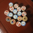 Lot Of 17 Vintage Coats And Clark Star Lily  Thread Small Spools J p Coats